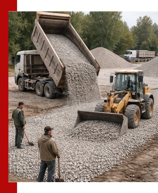 Купить гравийный щебень фракция 20-40 в Кинешме с доставкой