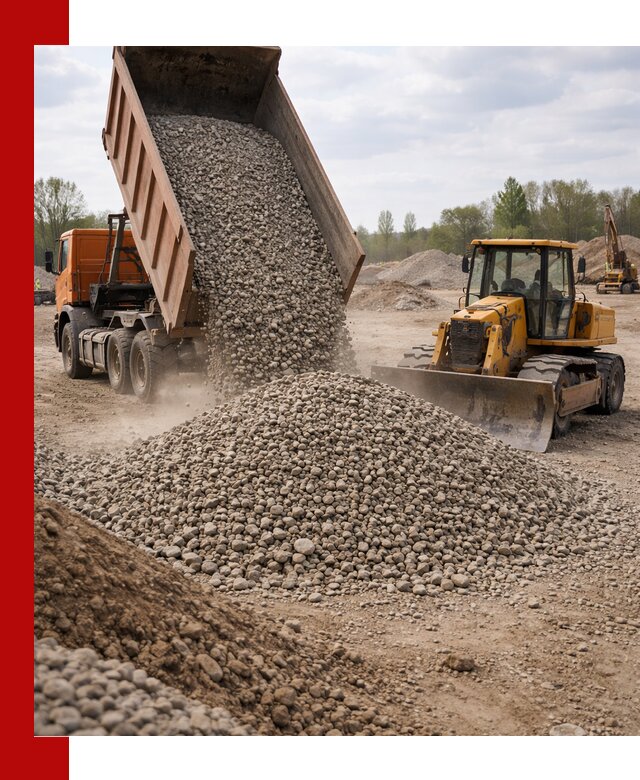 Доставка гравийного щебня фракции 40-70 в Кинешме