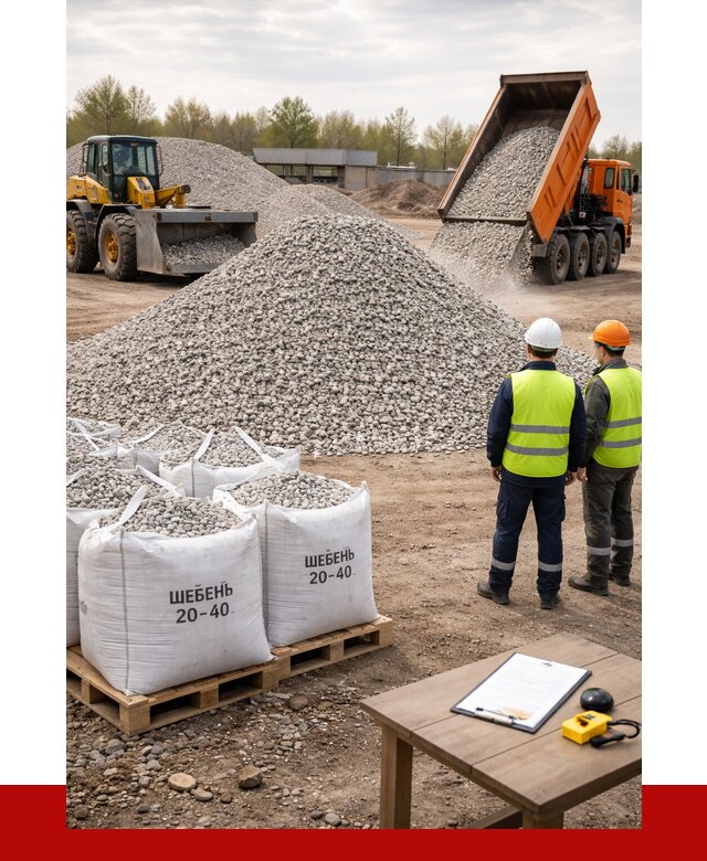 Известняковый щебень 20-40 в Кинешме от 2122 р. ПРОНЕРУДКнш