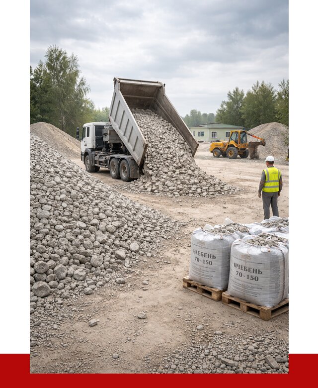 Известняковый щебень фракция 70-150 в Кинешме от 1263 р. | ПРОНЕРУДКнш