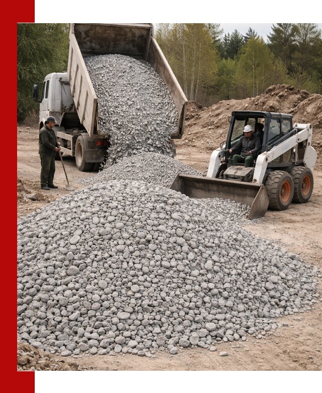 Доставка доломитового щебня в Кинешме напрямую от карьера