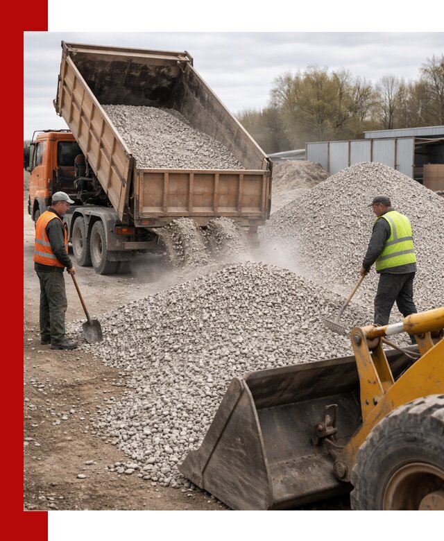 Доломитовый щебень фракции 5-20 с доставкой в Кинешме