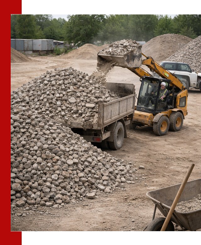 Доставка вторичного щебня в Кинешме для строительных работ