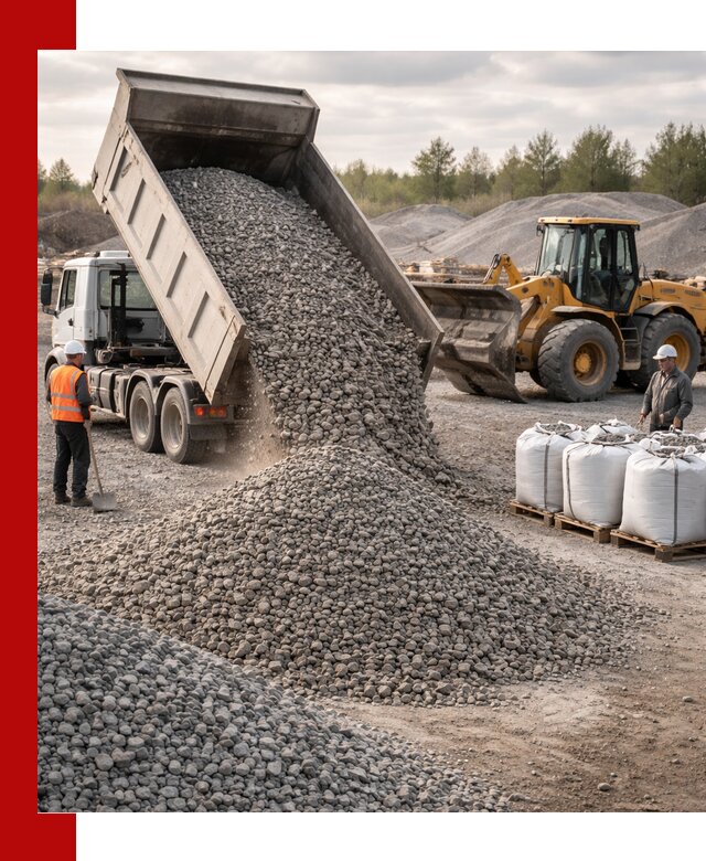 Бетонный щебень фракция 5–20 с доставкой в Кинешме