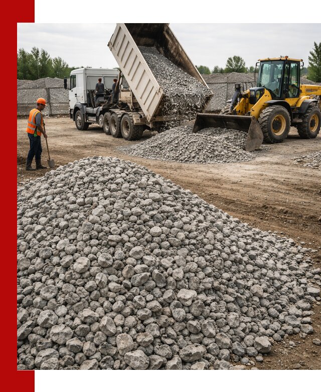 Доставка бетонного щебня фракции 40-70 в Кинешме