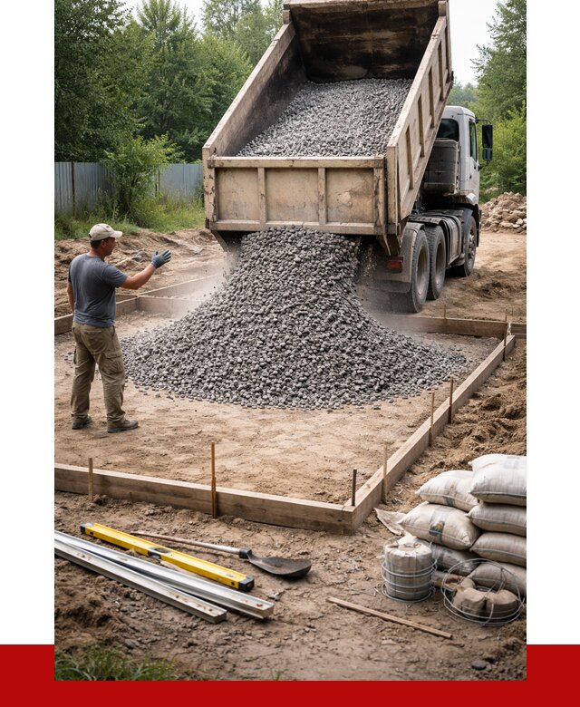 Купить щебень для фундамента в Кинешме от 4548 р. | ПРОНЕРУДКнш
