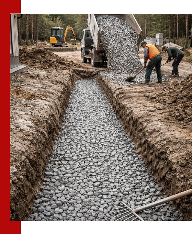 Щебень для дренажа с доставкой в Кинешме высокого качества