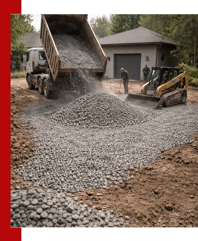 Щебень для парковки в Кинешме: доставка и укладка качественного материала