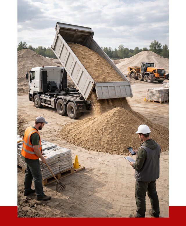 Карьерный песок с доставкой в Кинешме от 3639 р. ПРОНЕРУДКнш