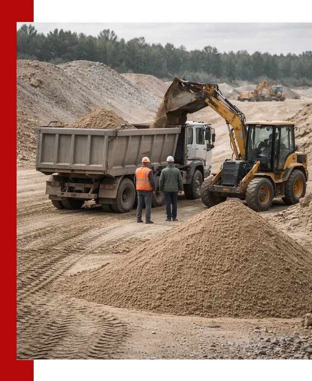 Карьерный среднезернистый песок с доставкой в Кинешме