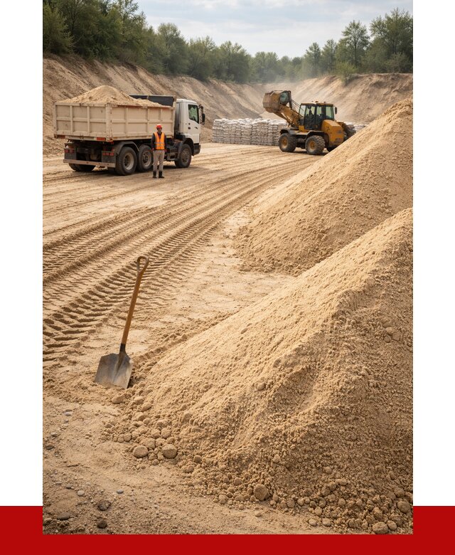 Карьерный песок мелкозернистый в Кинешме от 9096 р. | ПРОНЕРУДКнш