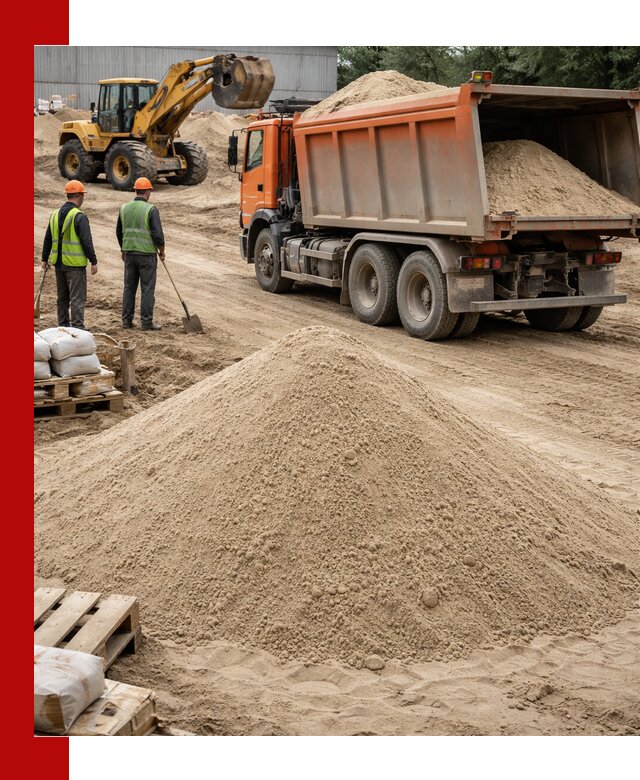 Доставка и продажа мытого речного песка в Кинешме