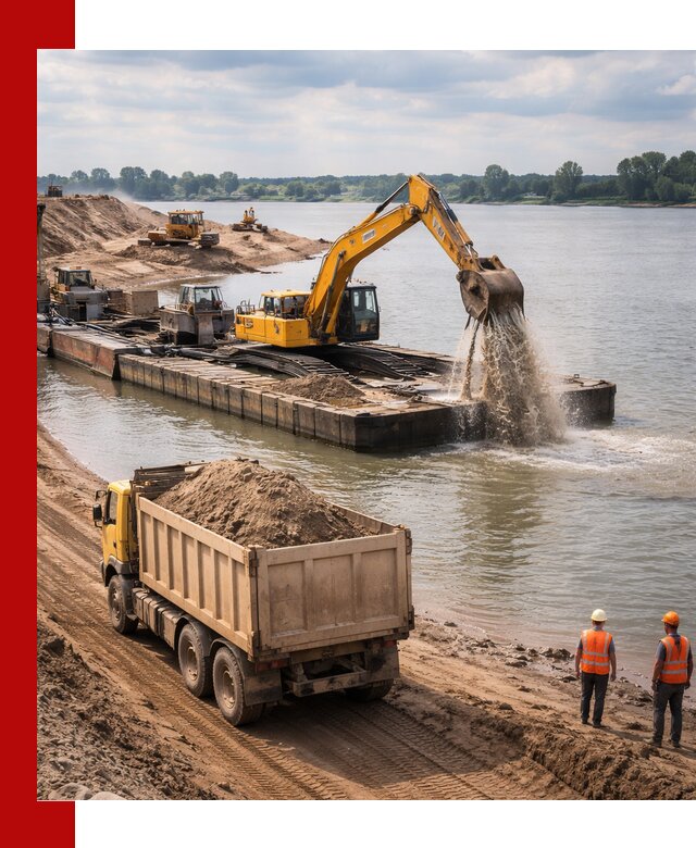 Намывной песок с доставкой в Кинешме оптом и в розницу