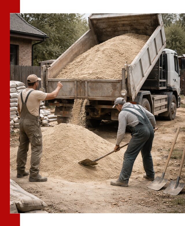 Песок для штукатурки с доставкой в Кинешме качественный и чистый