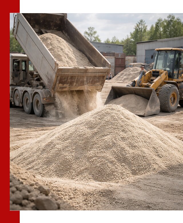 Кварцевый песок с доставкой в Кинешме для строительных работ