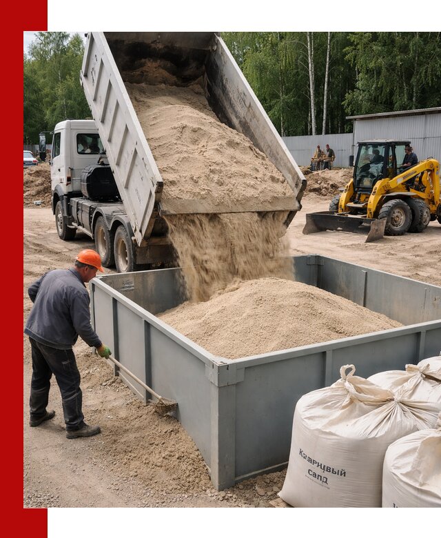 Кварцевый песок для фильтра в Кинешме — доставка и качество