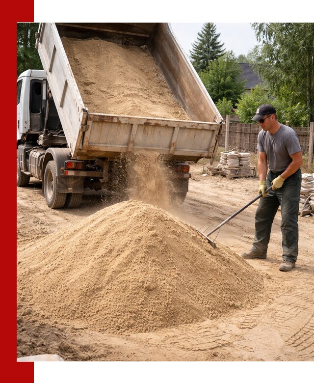 Доставка сухого песка самосвалами в Кинешме