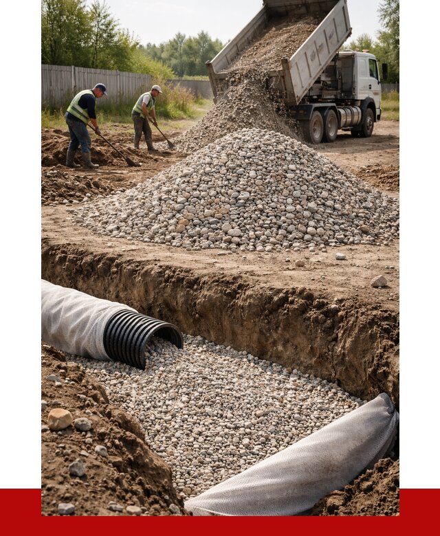 Гравий для дренажа в Кинешме от 2224 р., доставка ПРОНЕРУДКнш