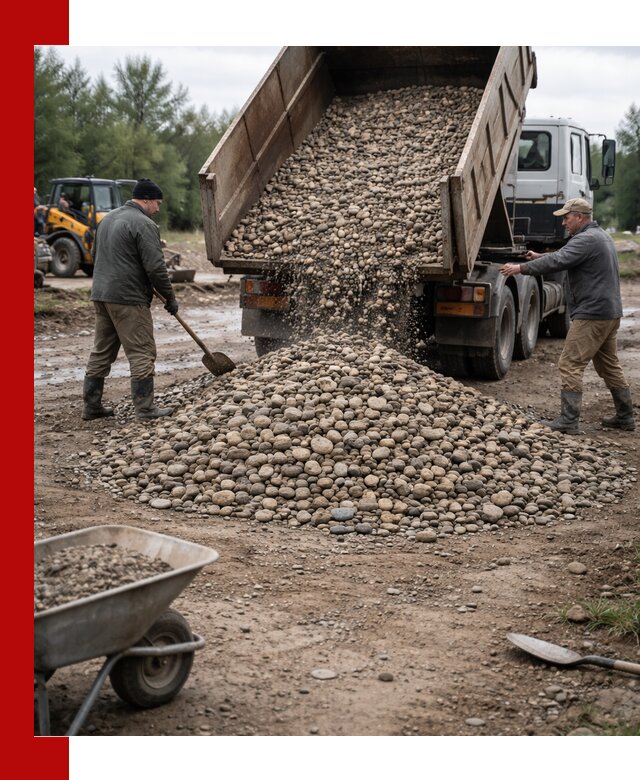Доставка гальки речной оптом и в розницу в Кинешме
