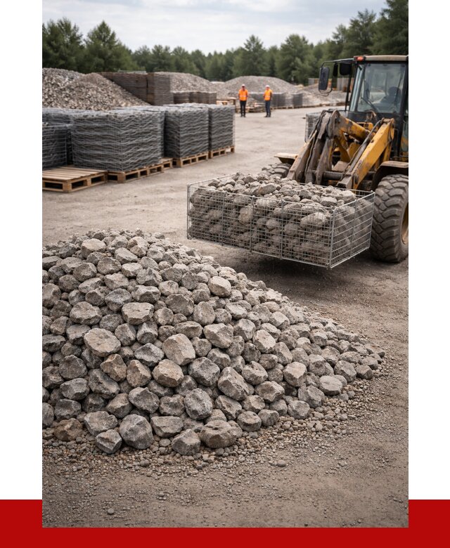 Камень для габионов фракция 70-150 в Кинешме от 4245 р. | ПРОНЕРУДКнш