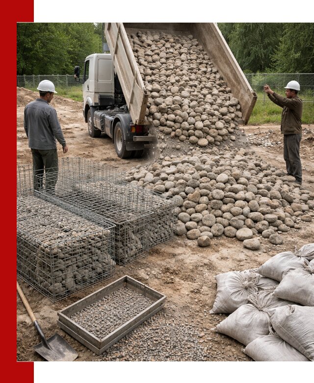 Камень для габионов фракция 70–151 в Кинешме