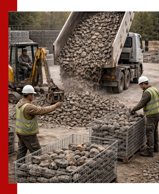 Камень для габионов фракция 100–201 в Кинешме