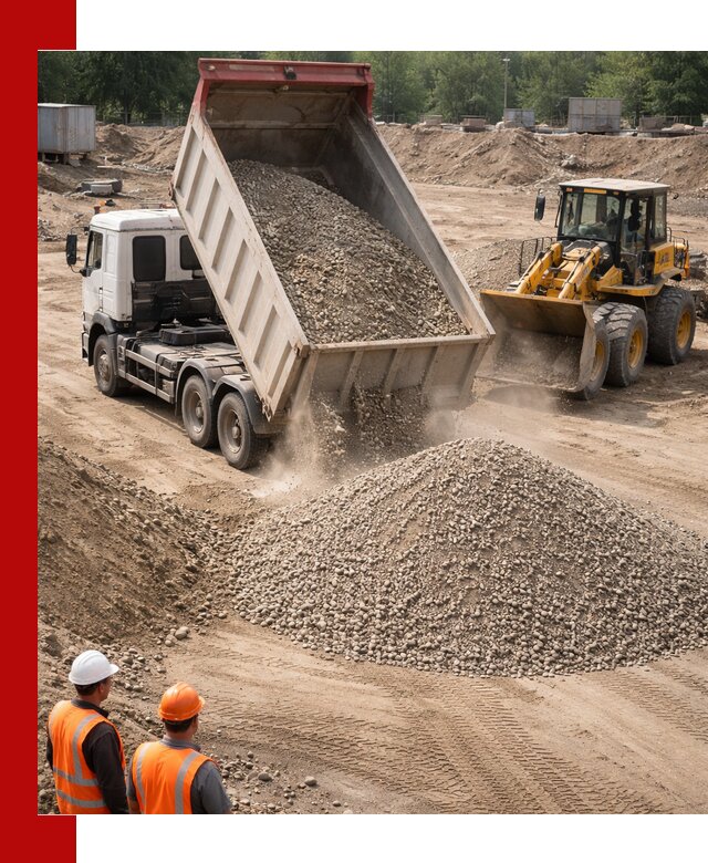 Щебень с песком (ЩГПС С2) с доставкой в Кинешме