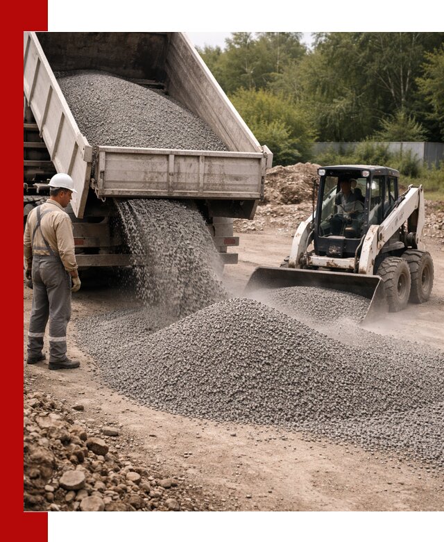 Доставка гравийного отсева 0-5 в Кинешме оптом и в розницу