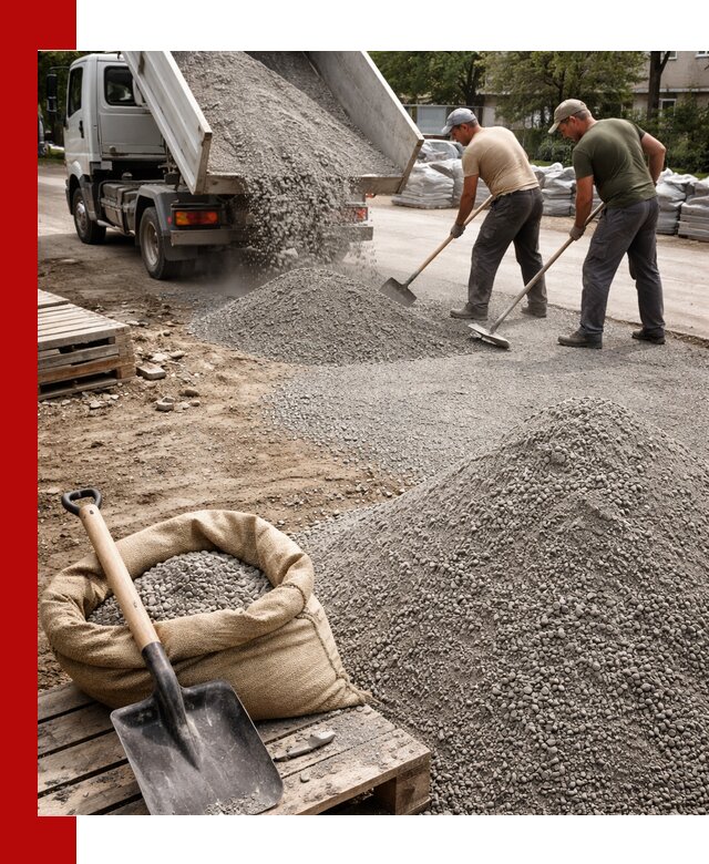 Отсев для тротуарной плитки в Кинешме — доставка и укладка