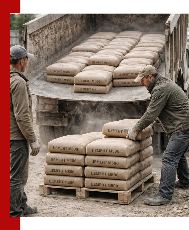 Цемент М500 с доставкой самосвалом в Кинешме