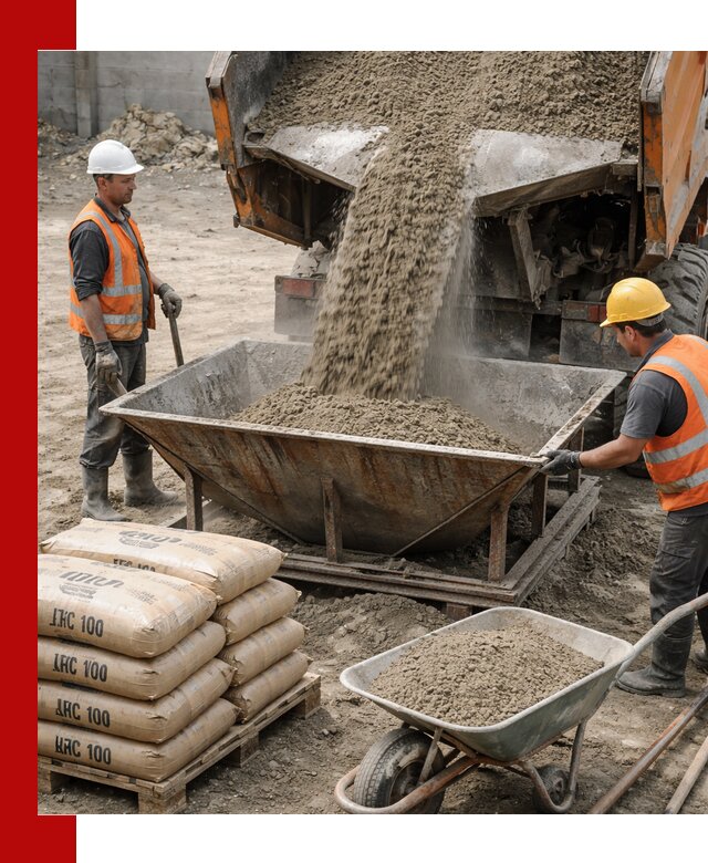 Доставка цементно-песчаной смеси М100 в Кинешме