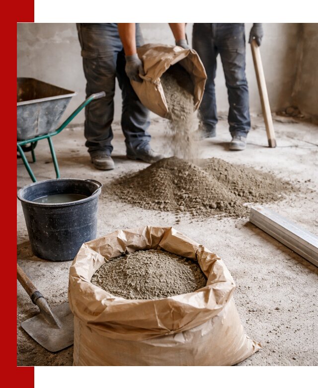 Доставка сухой смеси для стяжки в Кинешме