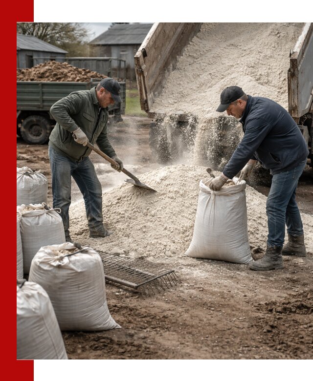 Доставка извести пушонки в Кинешме оптом и мелким оптом