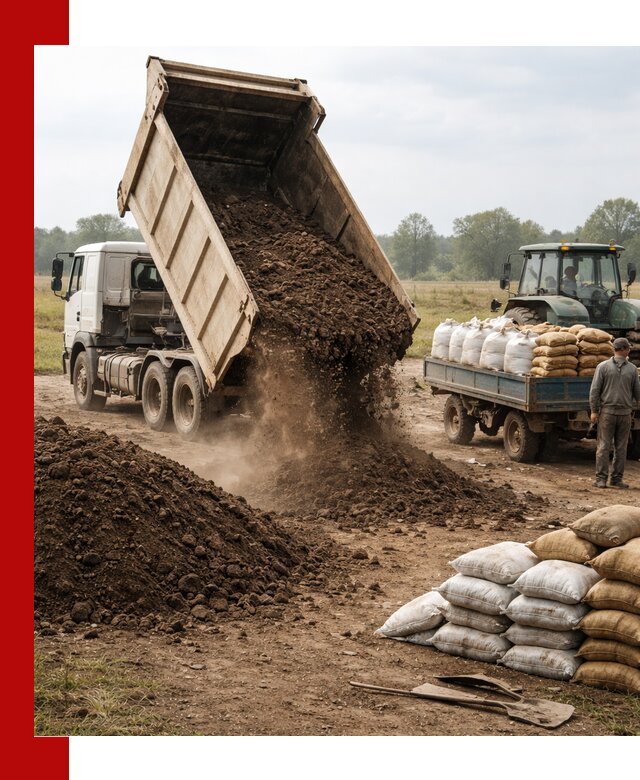 Доставка грунта и удобрений оптом в Кинешме для сельхоз и строительства