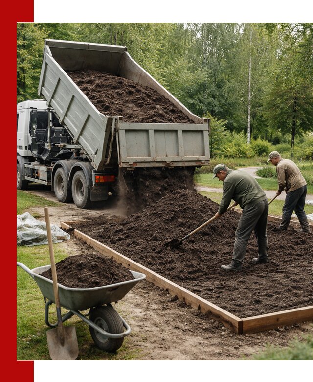 Доставка грунта для озеленения и благоустройства в Кинешме