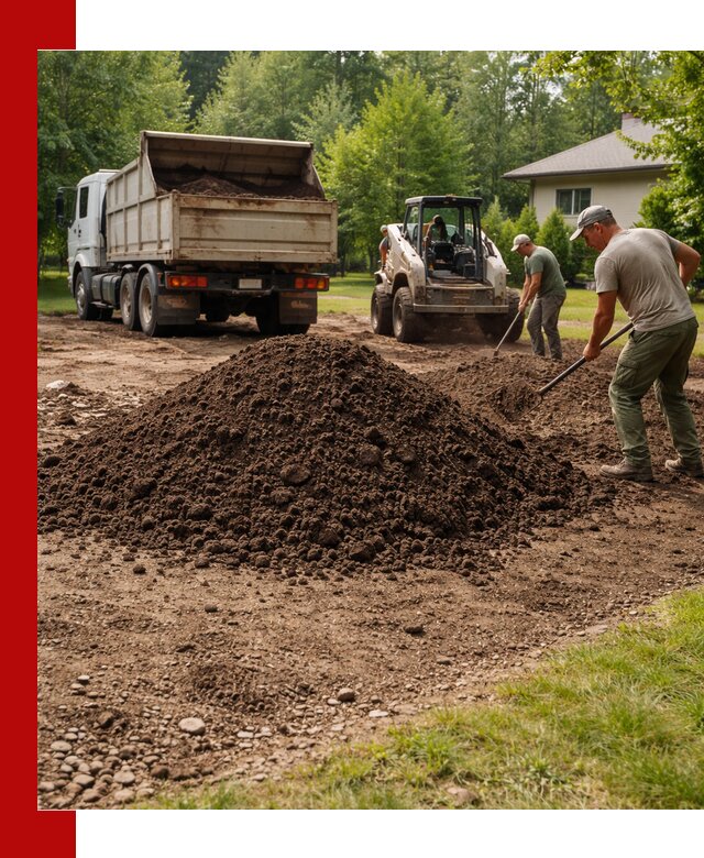 Доставка и укладка грунта для газона в Кинешме