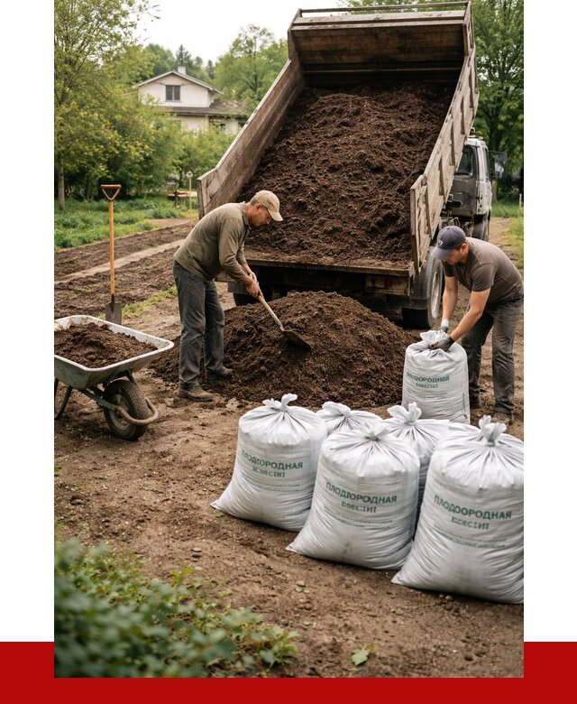 Плодородная смесь в Кинешме от 4245 р./куб с доставкой | ПРОНЕРУДКнш