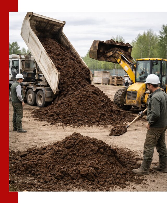 Доставка торфа оптом и в мешках в Кинешме