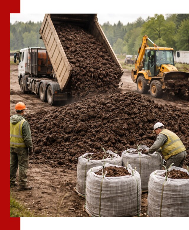 Доставка нейтрального торфа в Кинешме оптом и в розницу