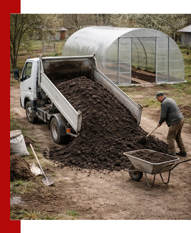 Чернозем для теплицы с доставкой в Кинешме