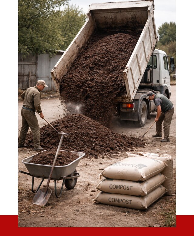 Купить компост в Кинешме от 4245 р. за куб с доставкой | ПРОНЕРУДКнш