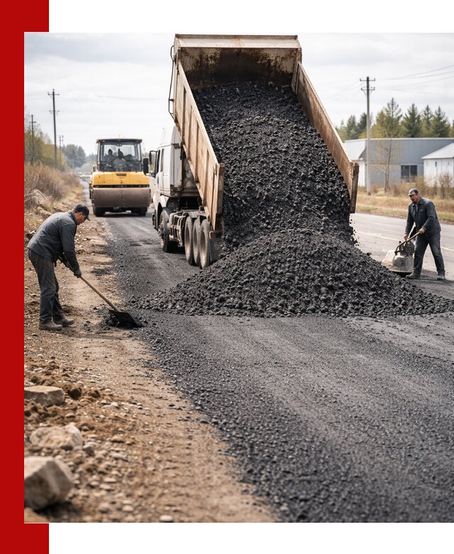 Асфальтовая крошка для дорог в Кинешме — поставка и доставка