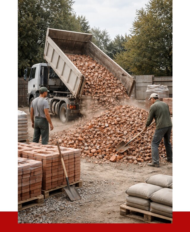 Бой кирпича в Кинешме с доставкой от 4245 руб/куб | ПРОНЕРУДКнш