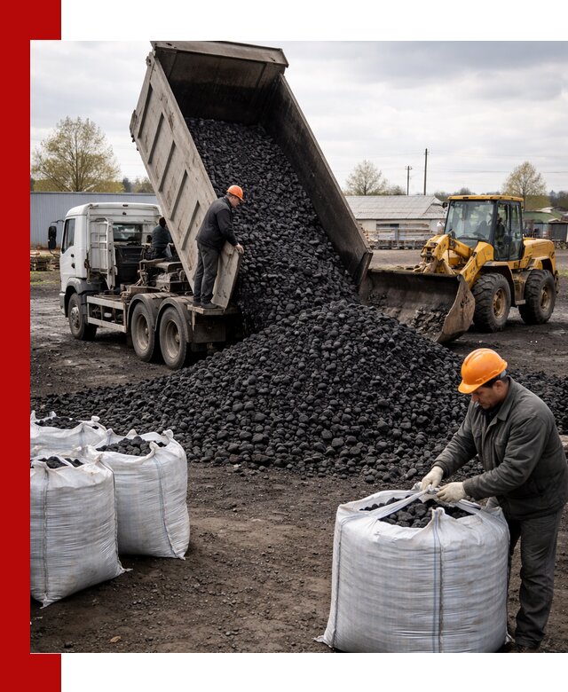 Доставка каменного угля в Кинешме оптом и в розницу