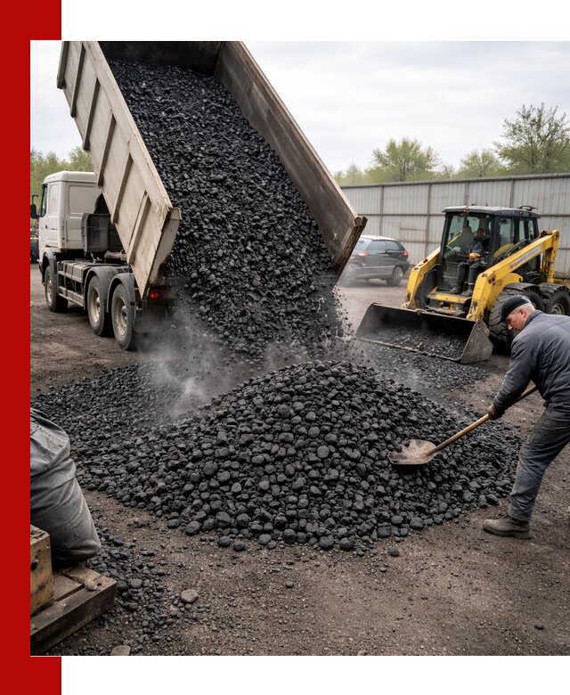 Доставка угля орех в Кинешме оптом и в розницу