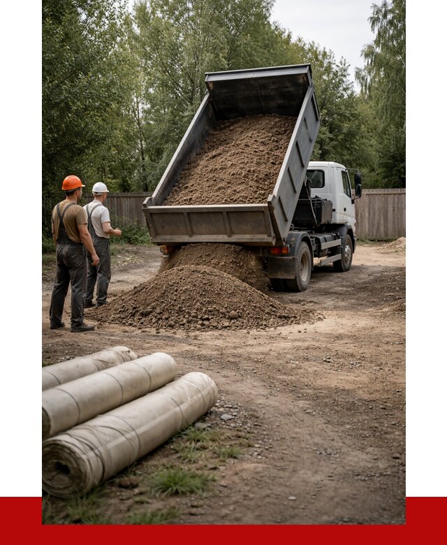 Доставка сыпучих материалов самосвалом в [cvi] от 4245 р. | ПРОНЕРУДКнш