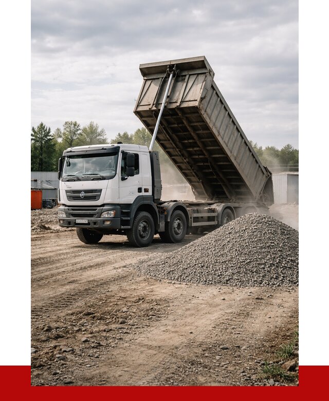 Доставка самосвалом 40 кубов в Кинешме от 9096 р. | ПРОНЕРУДКнш