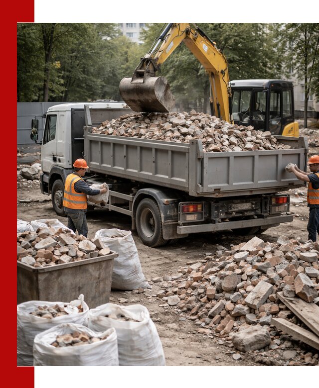 Вывоз строительного мусора в Кинешме с самосвалами и контейнерами