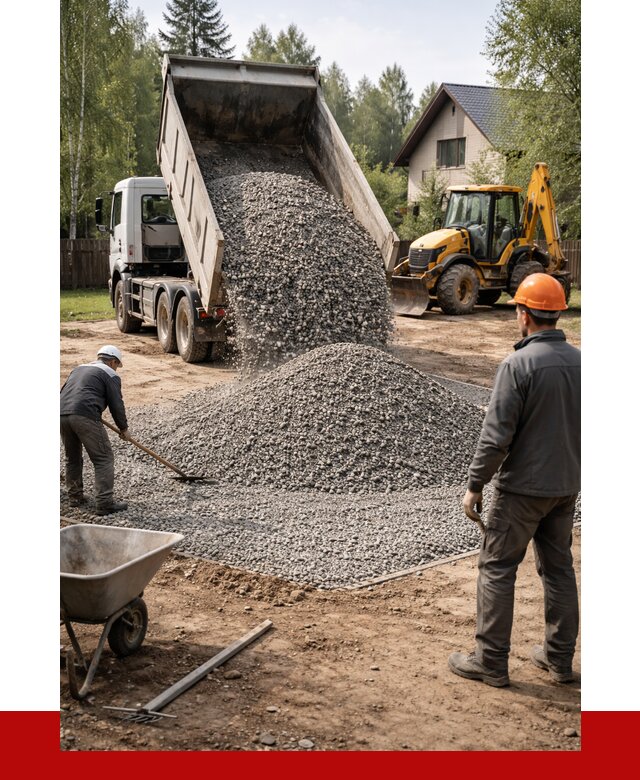 Отсыпка участка щебнем в Кинешме от 6570 р. ПРОНЕРУДКнш