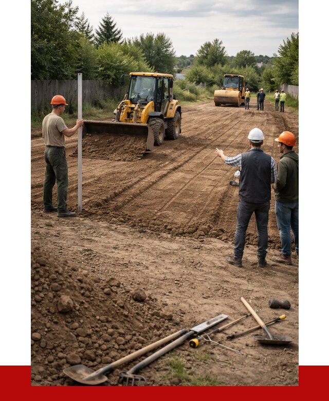Планировка участка грунтом в Кинешме от 4548 р ПРОНЕРУДКнш